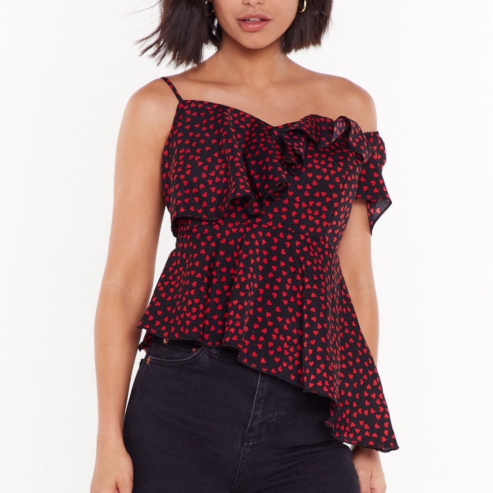 Nasty Gal Ruffle Top - Picture 2 of 3